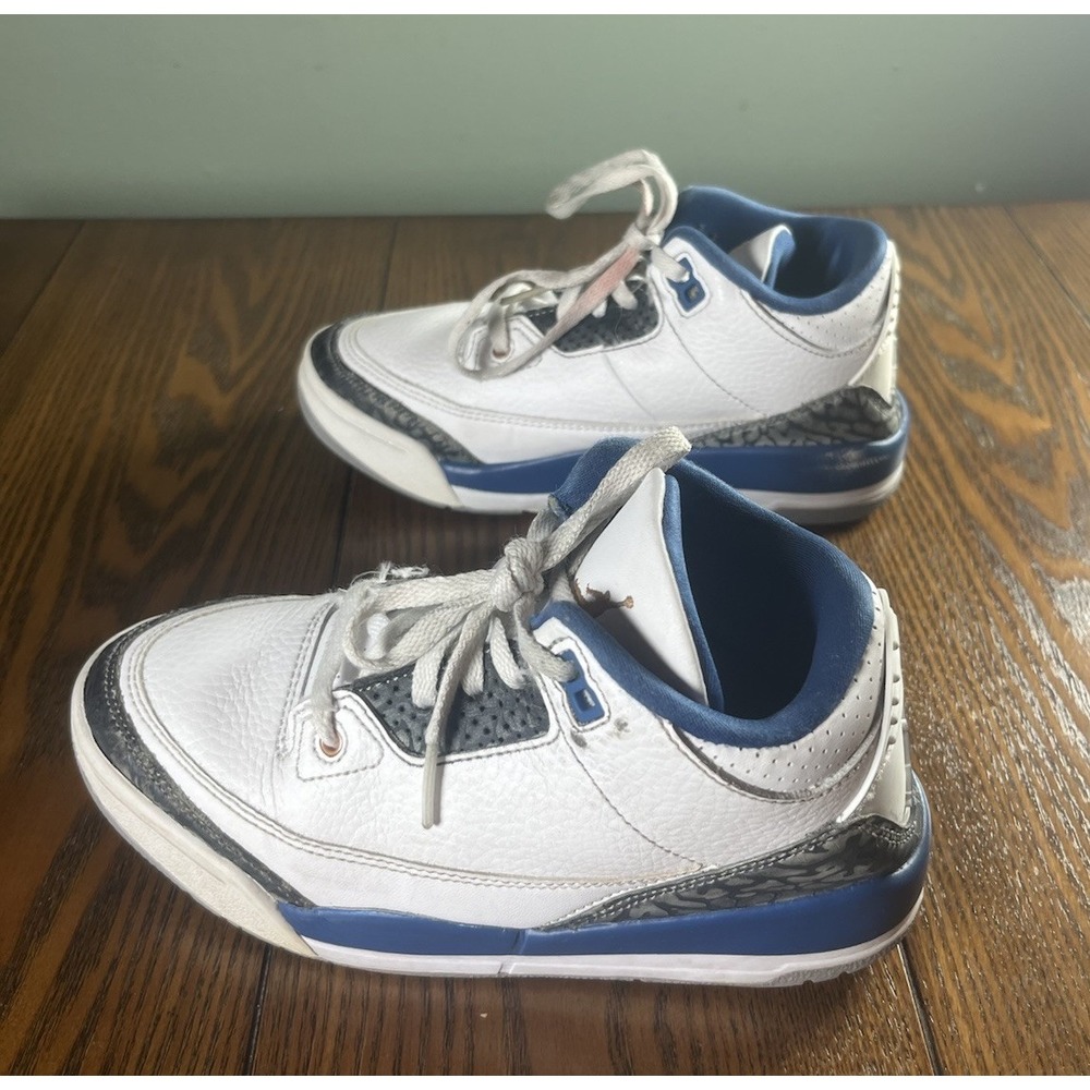 Nike Air Jordan 3 Retro Wizards Blue White DM0966-148 Youth Shoes Size 1Y